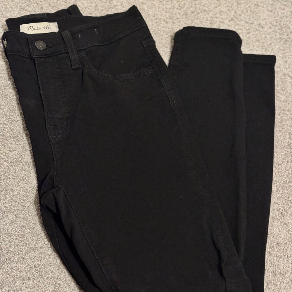Madewell Black Skinny Roadtripper Jeans Classic Style